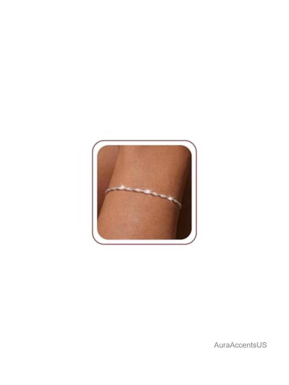 Silver Plated Beaded Bracelet for Women Trendy Adjustable Lobster Clasp